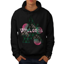 Wellcoda Giraffe Triangle Mens Hoodie, Pattern Casual Hooded Sweatshirt - £26.12 GBP+