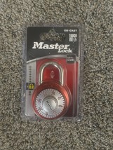 Master Lock 1561DAST Locker Lock Combination Padlock, 1 Pack, Red - £9.45 GBP