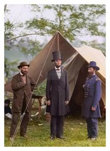 President Abraham Lincoln At Antietam In 1862 Colorized 5X7 Photograph Reprint - £6.68 GBP