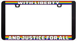 Liberté Et Justice Pour Tout Gay Lesbienne Lgbtq Arc-en-Ciel Licence Plate Cadre - £5.60 GBP