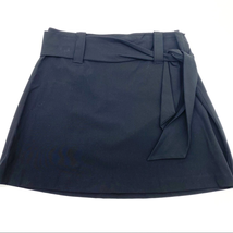 Supply &amp; Demand Womens 10 Belted Side Tie Mini Skirt Black A-Line Career Minimal - £15.35 GBP