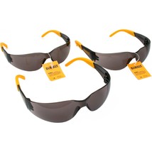 3 Pair Set DeWALT Protector Smoke Lens Safety Glasses - £29.04 GBP