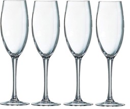 Chef &amp; Sommelier Grand Vin Krysta 8 Ounce Flute, Champagne, Set of 4, Clear - $31.99