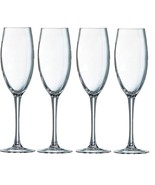 Chef & Sommelier Grand Vin Krysta 8 Ounce Flute, Champagne, Set of 4, Clear - $31.99