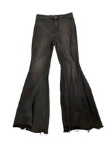 Free People Womens Jeans Faded Black Just Float On Flare Bell Bottom Sz 29 - £34.52 GBP