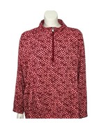 Women&#39;s 4X Geometric Printed Top Quarter Zip Pullover Sport Savvy Sweats... - $377.93 MXN