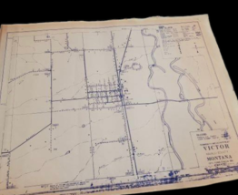 Vtg Ravalli County Montana Road Index Map Collection FIRST EDITION Large 24&quot;x18&quot; - £23.72 GBP