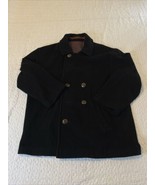 VTG Club Benson &amp; Hedges Men&#39;s Small (S) Black Wool Blend Peacoat Dr... - $95.73 CAD