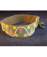 Vintage CAMPFIRE GIRLS LEATHER NATIVE AMERICAN  HEADBAND Costume headpiece - $39.38 CAD