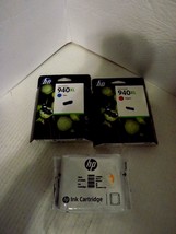 3 Genuine HP 940XL M,C,B Ink Cartridges 2 New In Box  (Free Shipping) - £9.48 GBP
