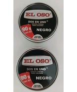 2X EL OSO BLACK SHOE SHOE ( GRASA CREMA PARA CALZADO - 2 OF 90g EACH - F... - $308.92 MXN