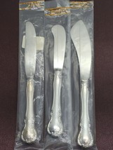 Towle French Provincial 3pc Sterling Handle Butter Spreader Knife Set - £311.35 GBP