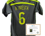 Andres Iniesta Autographed #6 Spanish National Team Jersey With COA - $145.00