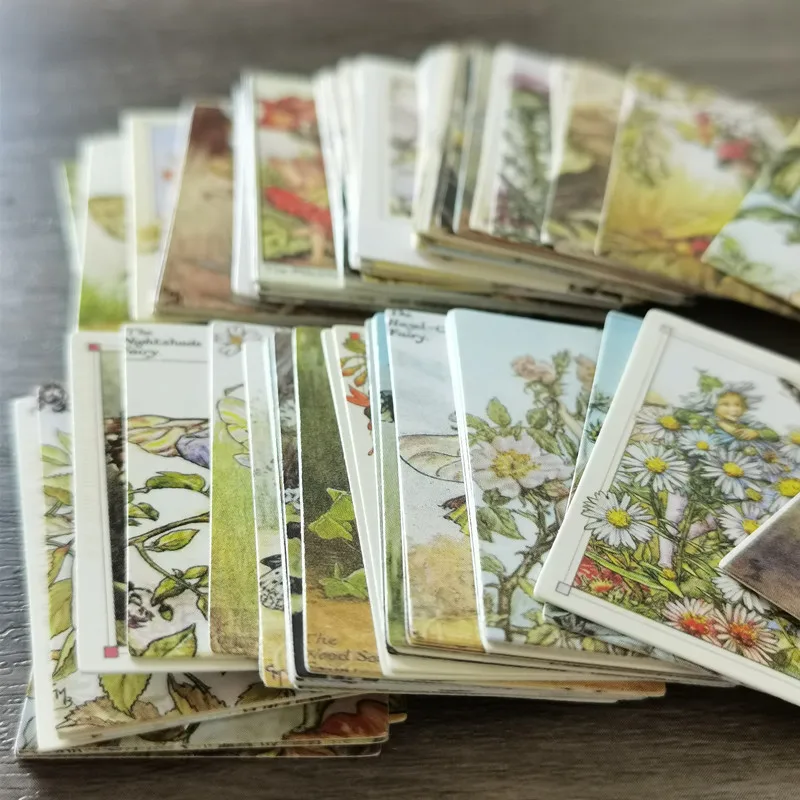 House Home 100pcs Vintage Flower Fairy Angel letter Material Paper Printing Retr - £19.98 GBP
