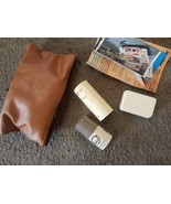 NEW VTG Stetson SAVE Men Talc, Soap, holder dish &amp; Pouch deodorant Toile... - $36.36 CAD