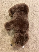 NWT JAAG Grizzly Bear stuffed Animal plush DARK Brown 13” 2014 - £14.62 GBP