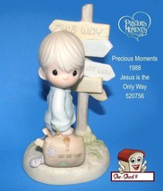 Precious Moments Jesus is the Only Way 520756 Vintage 1988 Figurine - £15.89 GBP