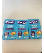 3 Viactiv Omega Boost Supplement, 1200 mg Omega-3, 60 Gummies, Exp. 05/25 - €30,08 EUR