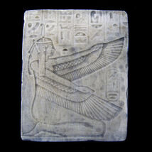 Isis Egyptian goddess Relief Sculpture wall plaque - $17.81