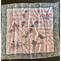 VTG 1950&#39;s Horse And Buggy Print Scarf - $16.82