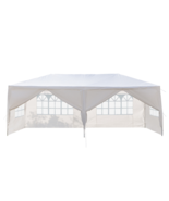 3 x 6m Six Sides Two Doors Waterproof Tent with Spiral Tubes White - £121.87 GBP