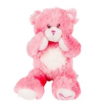 Build a Bear Magnetic Hands Plush 16&quot; Pink Heart Fuzzy Valentines Day St... - £9.94 GBP