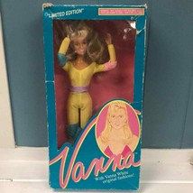 1990 Hsc Home Shopping Club Vintage Barbie Doll Workout Jumpsuit Pleather Jacket - £35.45 GBP