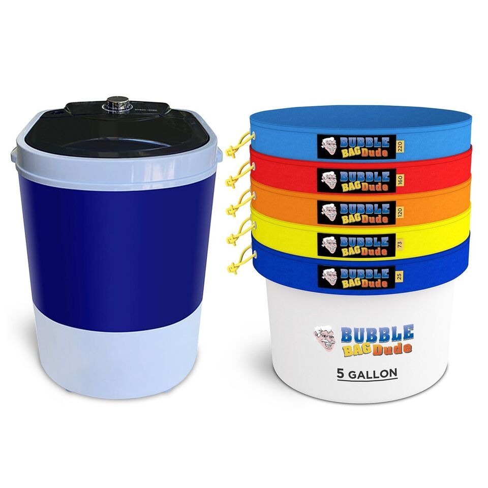BUBBLEBAGDUDE Bubble Machine 5 Gallon with 5 Bag Kit Bubble Hash Bags Ex... - $168.29