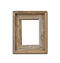 4x6 - 2&quot; wide Barnwood Reclaimed Wood Open Frame (No Glass or Back) - £12.78 GBP