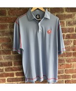 Footjoy Men’s Polo Blue/White Stripe Shirt Size Medium Cypress Lake Coun... - $43.44 CAD