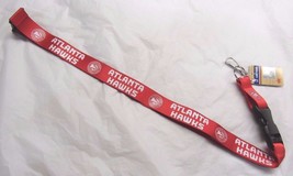 NBA Atlanta Hawks Current Logo &amp; 4 Name Per side Red 23&quot; x 1&quot; Lanyard Ke... - $9.49