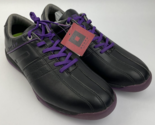 ONOFF Hard Spike Golf Shoes Model OS7114 Black Purple Size 24.5 US Size ... - $49.49