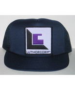 Smallville LuthorCorp Logo Patch on a Black Baseball Cap Hat NEW - £11.41 GBP
