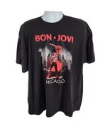 Bon Jovi Chicago 2018 Tour Concert Shirt Size 2XL Black - $19.79