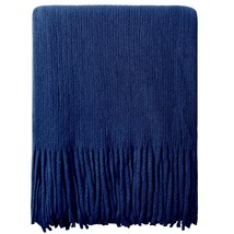 Acrylic Knitted Throw Blanket, Lightweight And Soft Cozy Decorative Woven Blanke - £31.63 GBP