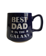 Best Dad In The Galaxy Ceramic Coffee Mug Fathers Day Gift Navy w Gift Tag - $439.05 MXN