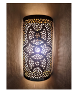 Shiny Medina copper wall light,Moroccan design,Copper wall sconce, Artis... - £109.51 GBP