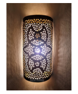 Shiny Medina copper wall light,Moroccan design,Copper wall sconce, Artis... - $140.00