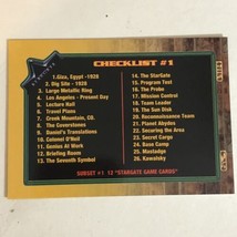 Stargate Trading Card Vintage 1994 #99 Checklist - £1.53 GBP