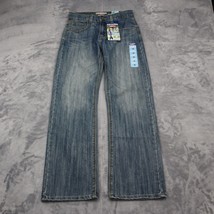Levis Pants Boys 14 Blue Denim Slim Straight Fit Denizen Adjustable Jeans - $29.68