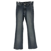 Juniors Y2K Jeans Size 7 Angels Flair Ribbed Vintage - £22.75 GBP