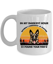Cute German Shepherd Dog Lover Coffee Mug Ceramic Dog Paw Quote Vintage Mug Gift - £13.38 GBP+