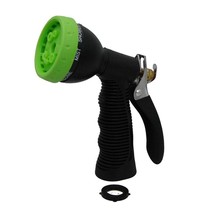 Tarvol Heavy Duty Garden Hose Nozzle Sprayer 8 Adjustable Water Spray Patterns - £7.82 GBP