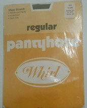 Rare New Vintage 1960s Pantyhose Whirl Regular Hosiery》Taupe》Medium/Tall - $29.69