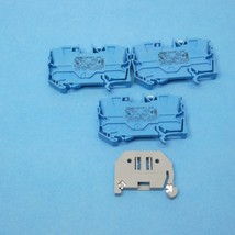 Wago 2010-1204 Tobjob Feedthrough Terminal Block 1 Circuit 65 Amp Blue L... - $7.49
