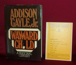 Addison Gayle WAYWARD CHILD: A Personal Odyssey First edition 1977 Revie... - £17.69 GBP