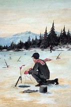 Ice Fishing - Art Print - £17.30 GBP+