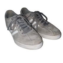 Adidas Womens Grey Courtset Leather Suede Tennis Shoes, Size 7.5 - £20.77 GBP