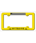 Dont Tread Flag Yellow Novelty Metal License Plate Frame LPF-433 - $25.91 CAD