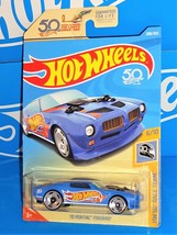 Hot Wheels 2018 HW 50 Race Team #288 &#39;70 Pontiac Firebird Blue w/ HW50THs - £3.10 GBP